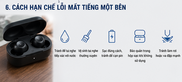 Hướng dẫn bảo quản tai nghe bluetooth tránh lỗi mất tiếng Các mẹo bảo quản hạn chế lỗi mất tiếng một bên và lưu ý khi mang đi sửa tai nghe bluetooth