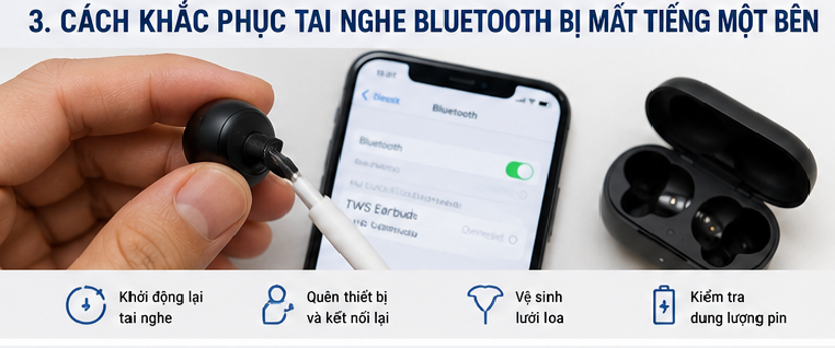 Sửa tai nghe bluetooth bị hỏng loa rè tiếng Dấu hiệu loa tai nghe bị hỏng rách màng loa và quy trình sửa tai nghe bluetooth chuyên nghiệp