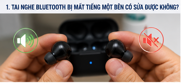 Tai Nghe Bluetooth Bị Mất Tiếng Một Bên Có Sửa Được Không? Nguyên Nhân Và Cách Khắc Phục